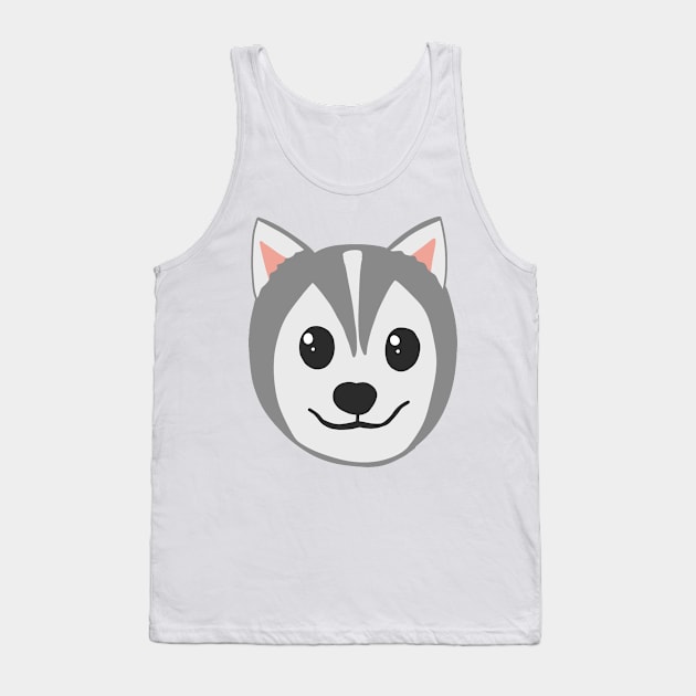 Husky head Tank Top by Becky-Marie